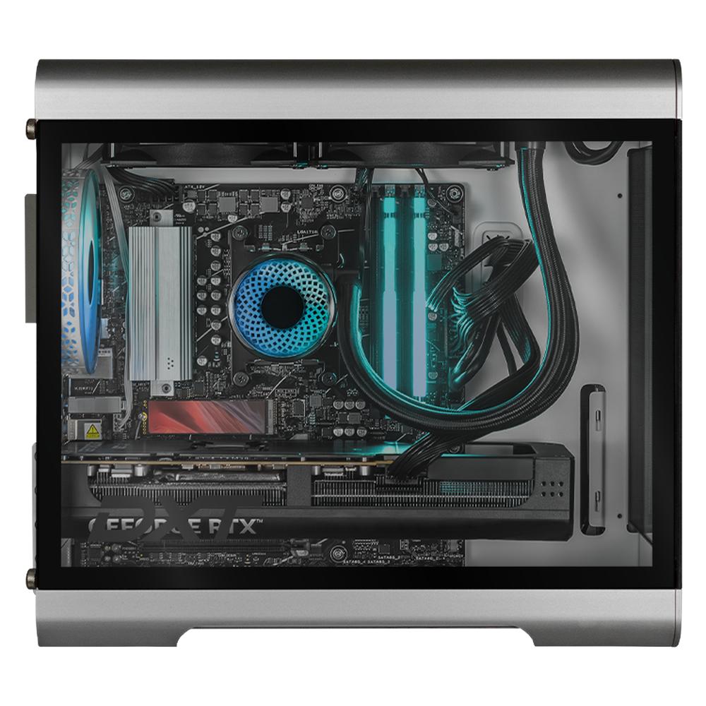 Foto 5 pulgar | Pc Gamer Dxt Gaming Geforce Rtx 5080 Amd Ryzen 9 9900x3d Ddr5 64gb Ssd 2tb Sistema Liquido Wifi Silver