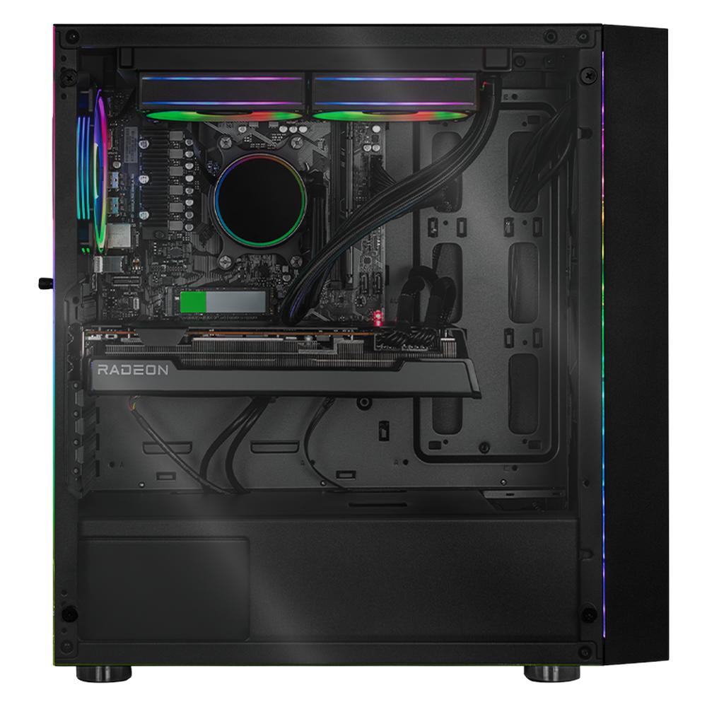 Foto 4 | Xtreme Pc Gaming Amd Radeon Rx 7700 Xt Ryzen 9 9900x 32gb Ddr5 Ssd 2tb Sistema Liquido Wifi Black