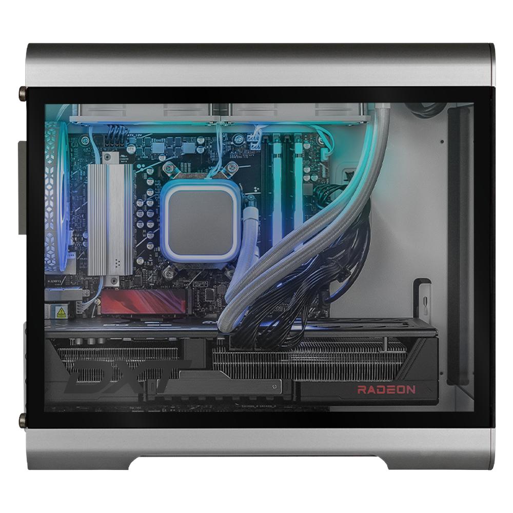 Foto 5 pulgar | Pc Gamer Dxt Gaming Amd Radeon Rx 9070 Xt Ryzen 9 9900x 32gb Ddr5 Ssd 1tb Sistema Liquido Wifi Silver