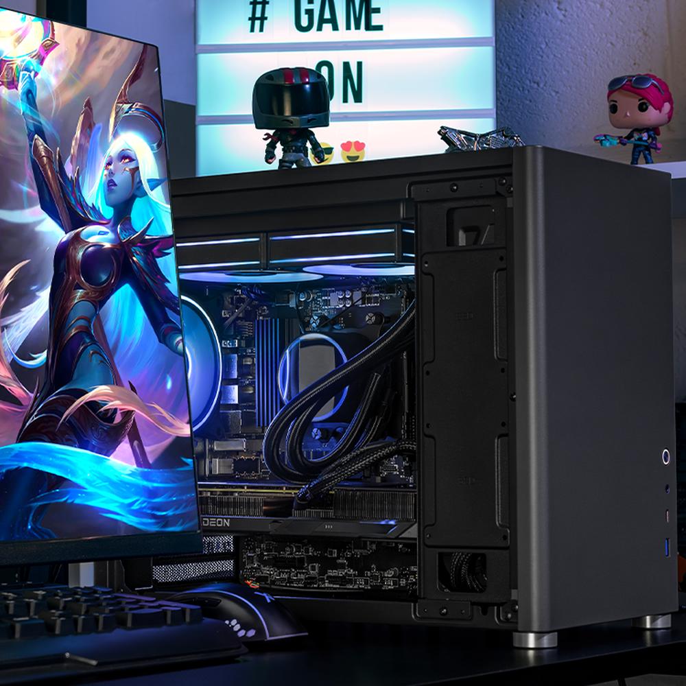 Foto 7 pulgar | Xtreme Pc Gaming Amd Radeon Rx 9060 Xt Ryzen 7 5700 32gb Ssd 1tb Sistema Liquido Wifi Grey