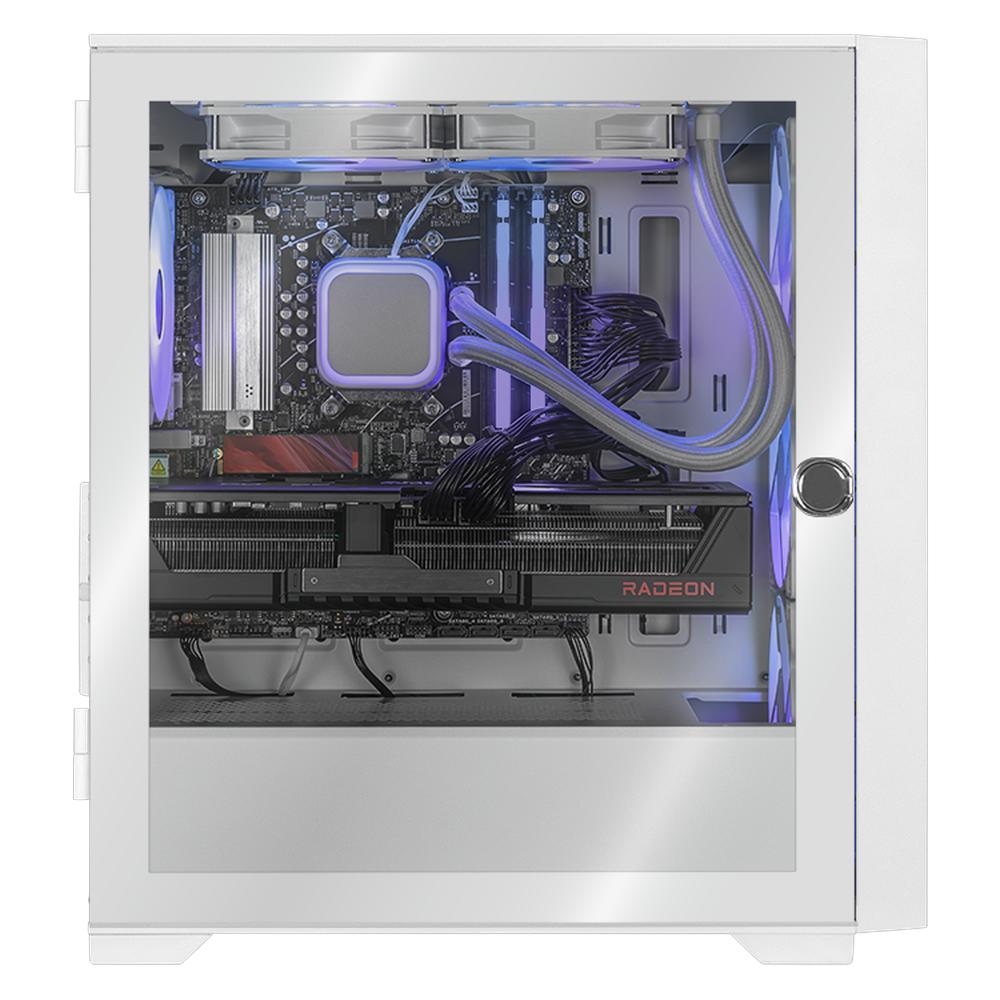 Foto 5 pulgar | Xtreme Pc Gaming Amd Radeon Rx 9070 Xt Ryzen 9 9900x 32gb Ddr5 Ssd 1tb Sistema Liquido Wifi White