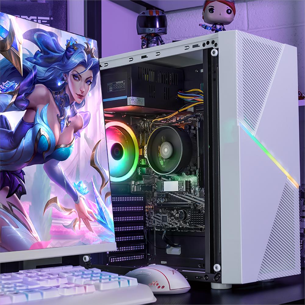 Foto 7 pulgar | Xtreme Pc Gaming Amd Radeon Vega Renoir Ryzen 7 5700g 32gb Ssd 1tb Wifi White