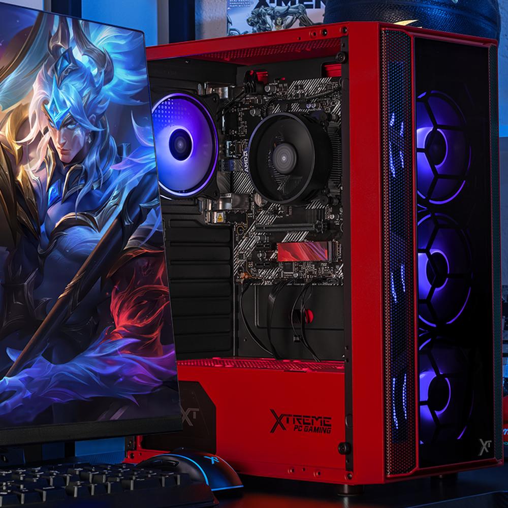 Foto 7 pulgar | Xtreme Pc Gaming Amd Radeon Vega Renoir Ryzen 7 5700g 32gb Ssd 1tb Wifi Red