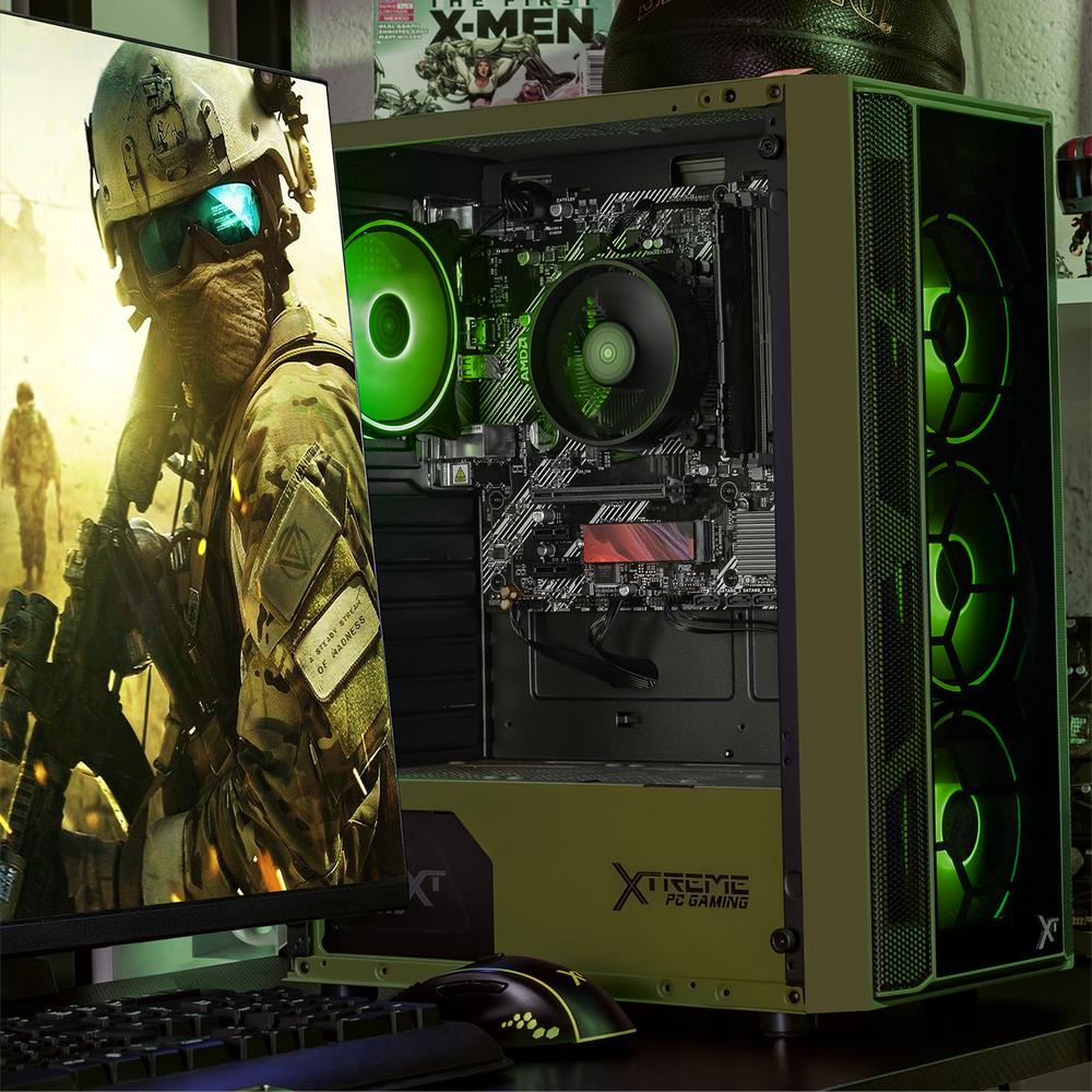 Foto 6 | Xtreme Pc Gaming Amd Radeon Vega Renoir Ryzen 7 5700g 32gb Ssd 1tb Wifi Dark Green