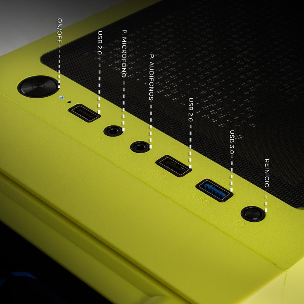 Foto 5 | Xtreme Pc Gaming Amd Radeon Vega Renoir Ryzen 7 5700g 32gb Ssd 1tb Wifi Neon Green