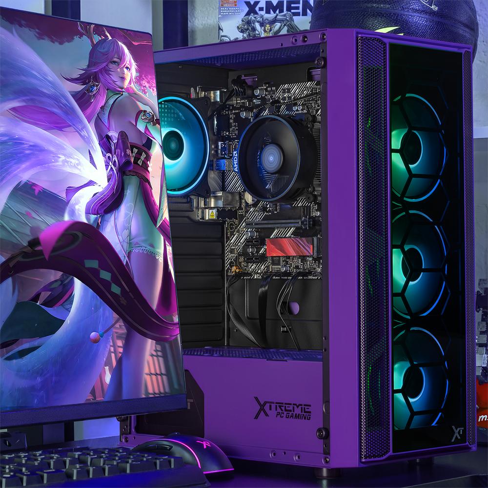 Foto 6 | Xtreme Pc Gaming Amd Radeon Vega Renoir Ryzen 7 5700g 32gb Ssd 1tb Wifi Violet