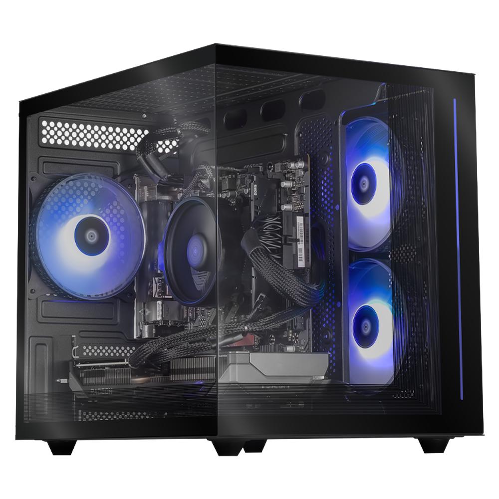 Xtreme Pc Gaming Amd Radeon Rx 9060 Xt 16gb Ryzen 7 8700f 32gb Ddr5 Ssd 1tb Wifi Black