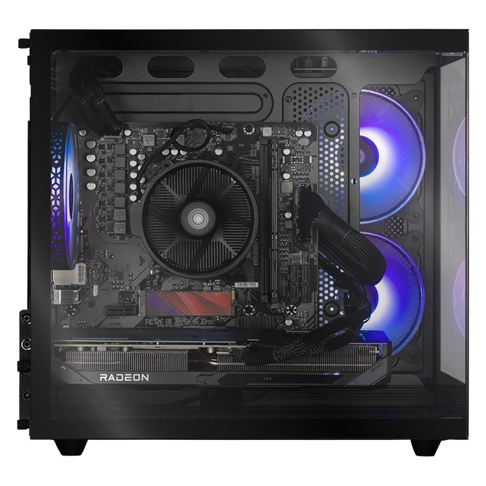 Foto 5 pulgar | Xtreme Pc Gaming Amd Radeon Rx 9060 Xt 16gb Ryzen 7 8700f 32gb Ddr5 Ssd 1tb Wifi Black