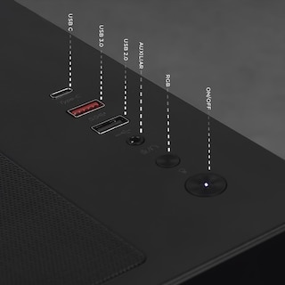 Foto 5 | Xtreme Pc Gaming Amd Radeon Rx 9060 Xt 16gb Ryzen 7 8700f 32gb Ddr5 Ssd 1tb Wifi Black