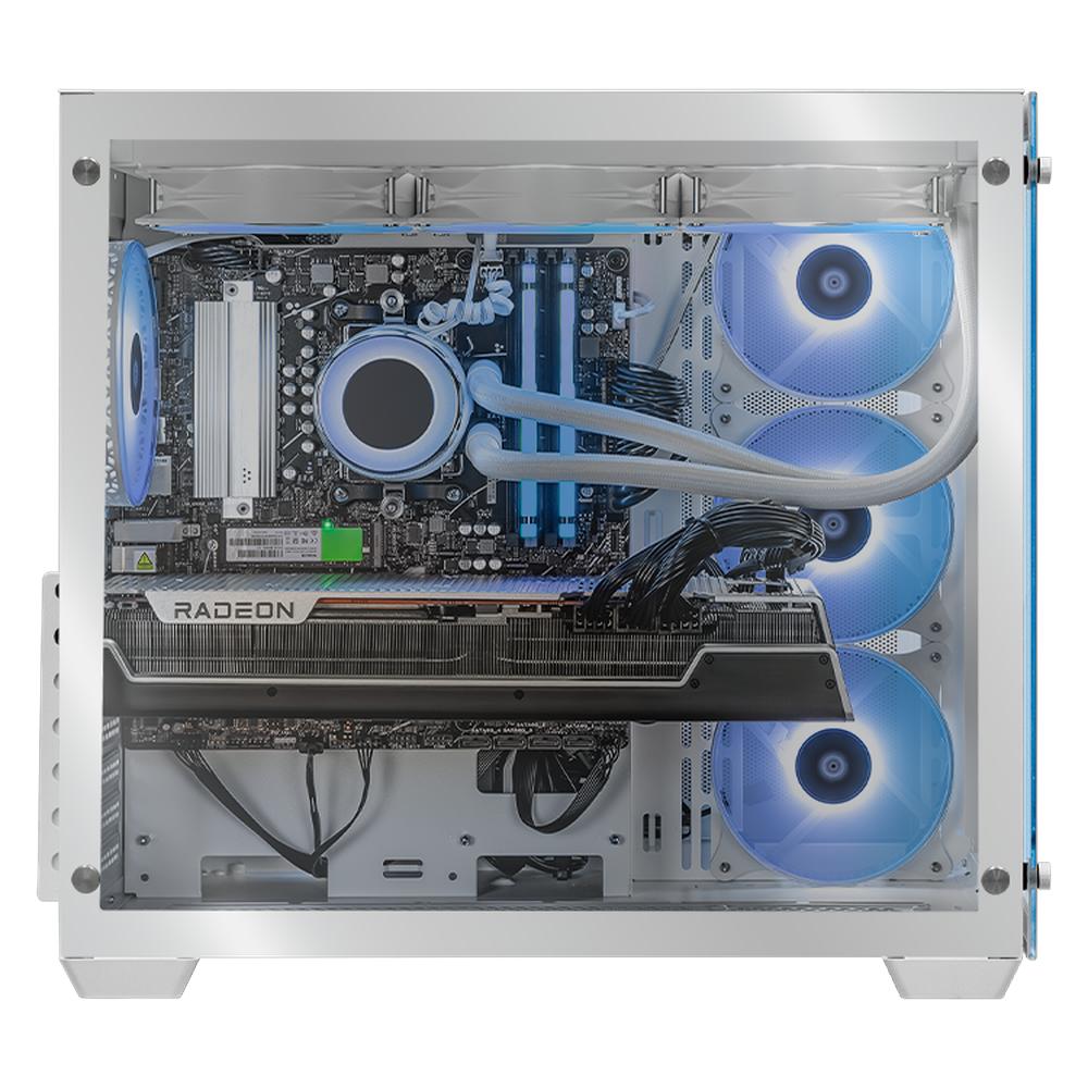 Foto 5 pulgar | Xtreme Pc Gaming Amd Radeon Rx 7900 Xtx Ryzen 9 9900x 32gb Ddr5 Ssd 2tb Sistema Liquido Wifi White