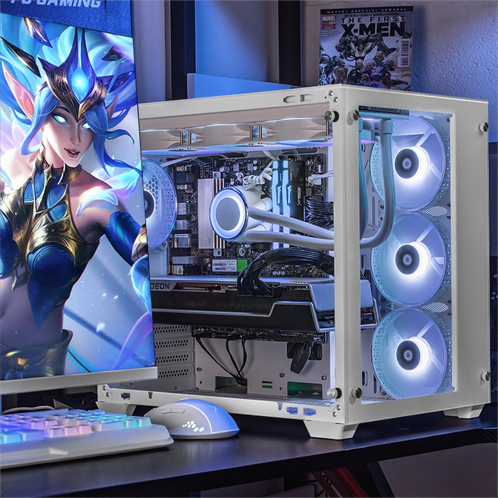 Foto 7 pulgar | Xtreme Pc Gaming Amd Radeon Rx 7900 Xtx Ryzen 9 9900x 32gb Ddr5 Ssd 2tb Sistema Liquido Wifi White