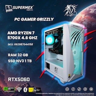 Foto 6 | Pc Gamer Grizzly Amd Ryzen 7 5700x 4.6 Ghz Nvidia Rtx 5060 Ram 32 Gb Ssd Nv3 1 Tb Wifi Bt Pg-amd071