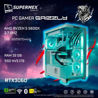 Foto 6 | Pc Gamer Grizzly Amd Ryzen 5 5600x 3.7 Ghz Nvidia Rtx3060 Ram 32 Gb Ssd Nv3 1 Tb Bt Wifi Pg-amd070
