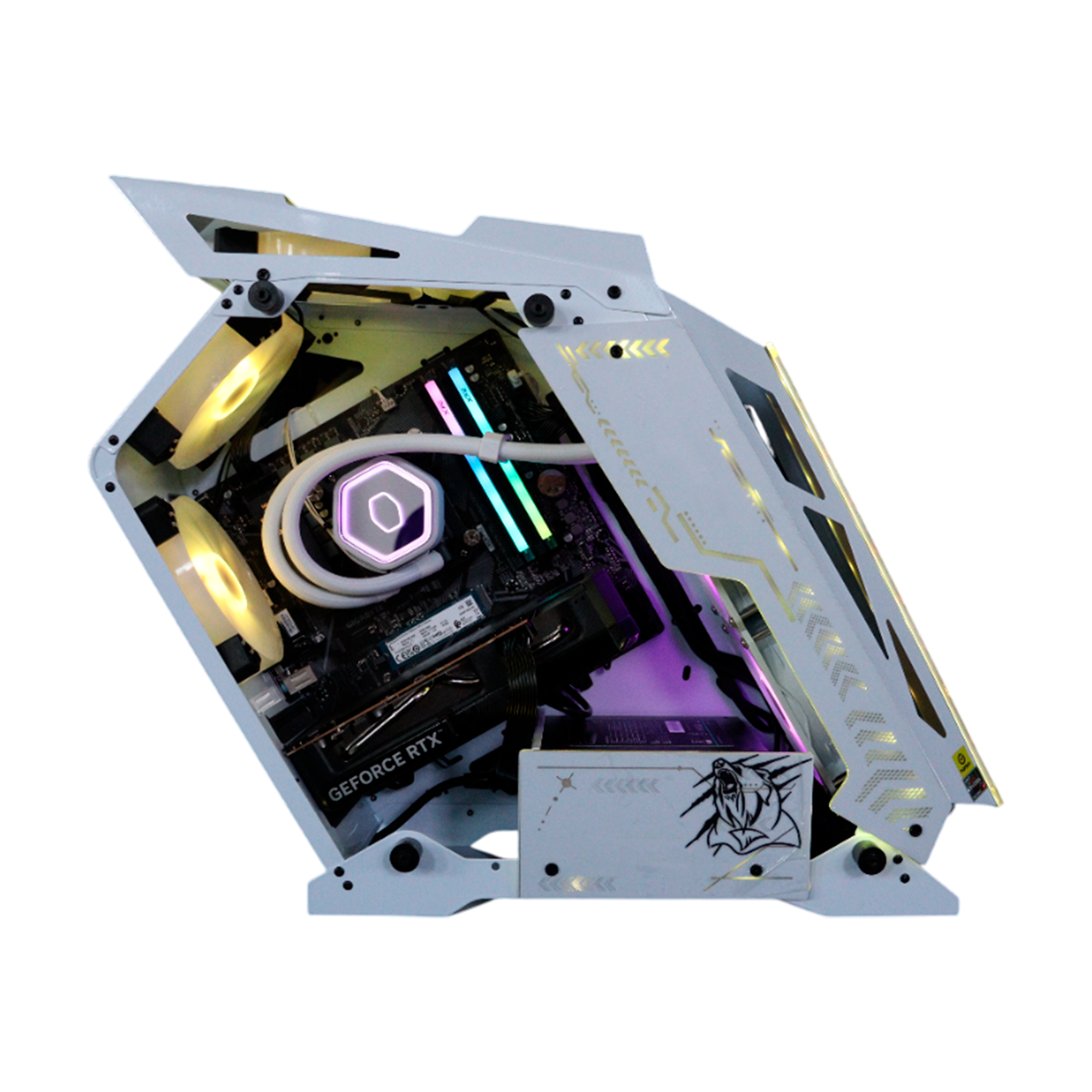 Foto 3 pulgar | Pc Gamer Grizzly Amd Ryzen 7 5700x3d 3.0 Ghz Nvidia Rtx5060 Ram 32 Gb Ssd Nv3 1 Tb Wifi Bt Pg-amd072