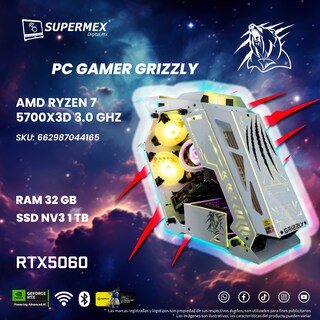 Foto 6 | Pc Gamer Grizzly Amd Ryzen 7 5700x3d 3.0 Ghz Nvidia Rtx5060 Ram 32 Gb Ssd Nv3 1 Tb Wifi Bt Pg-amd072