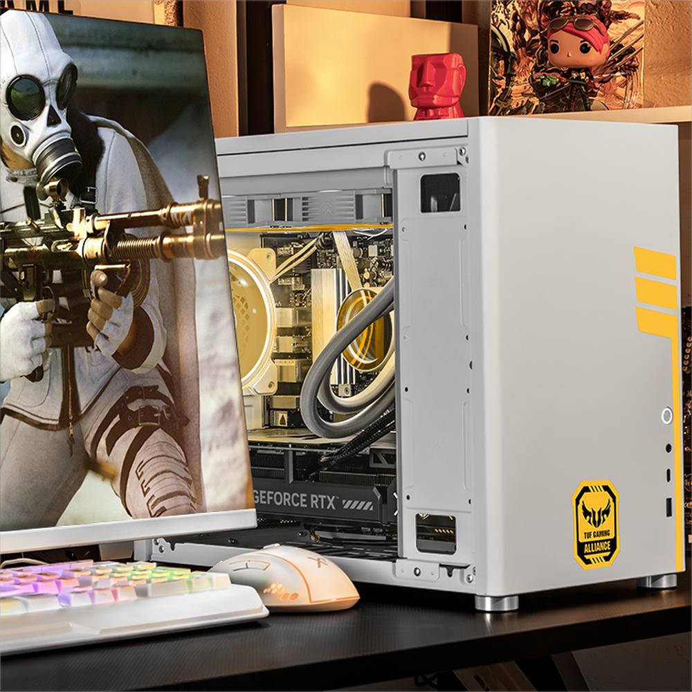 Foto 7 pulgar | Xtreme Pc Gaming Asus Tuf Geforce Rtx 5070 Amd Ryzen 9 9900x 32gb Ddr5 Ssd 1tb Sistema Liquido Wifi White
