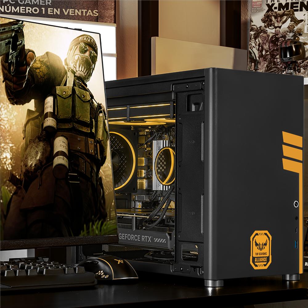 Foto 7 pulgar | Xtreme Pc Gaming Asus Tuf Geforce Rtx 5070 Amd Ryzen 9 9900x 32gb Ddr5 Ssd 1tb Sistema Liquido Wifi Black