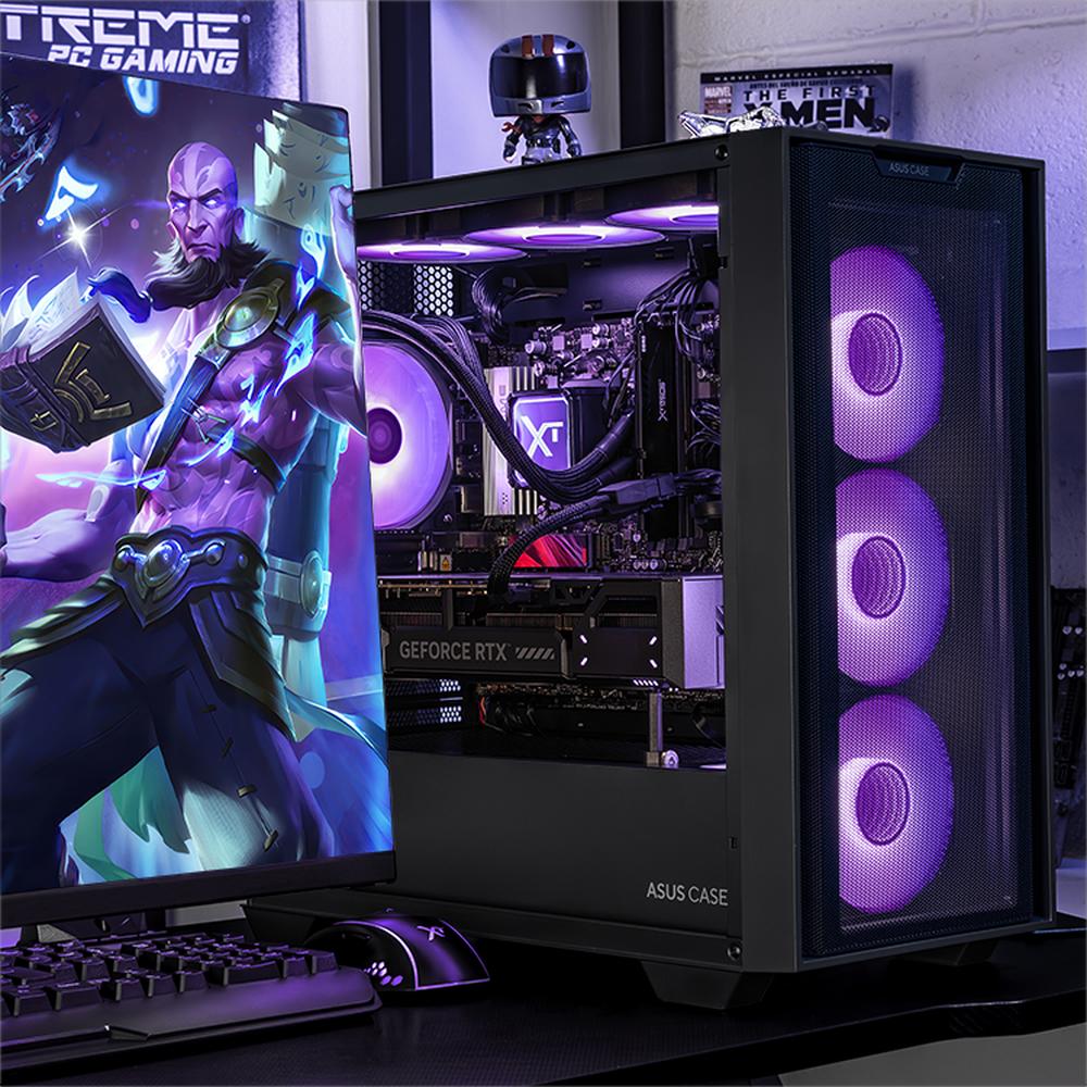 Foto 7 pulgar | Xtreme Pc Gaming Asus Geforce Rtx 5070 Amd Ryzen 7 9700x 32gb Ddr5 Ssd 1tb Sistema Liquido Wifi Black Pba