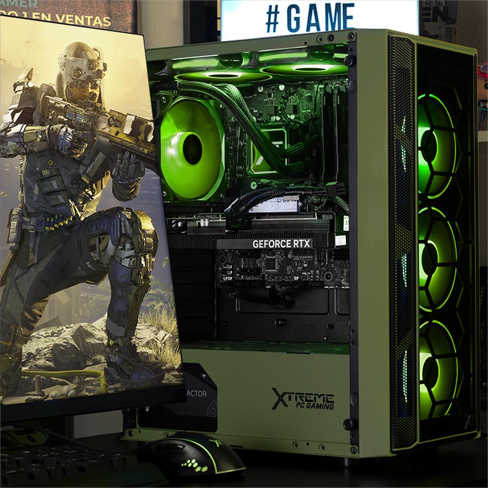Foto 7 pulgar | Xtreme Pc Gaming Geforce Rtx 5060 Ti Intel Core I9 12900f 32gb Ssd 1tb Sistema Liquido Wifi Dark Green