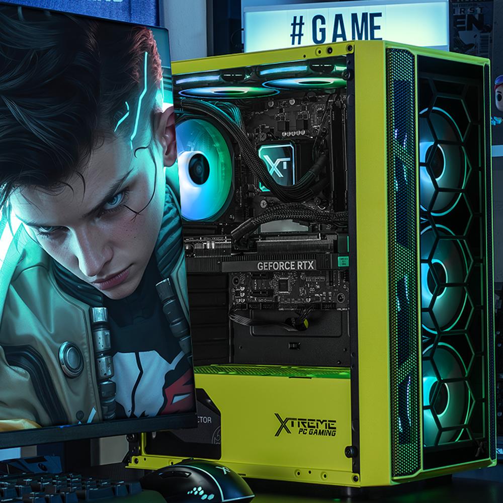 Foto 7 pulgar | Xtreme Pc Gaming Geforce Rtx 5060 Ti Intel Core I9 12900f 32gb Ssd 1tb Sistema Liquido Wifi Neon Green