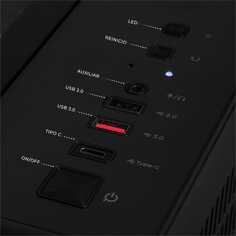 Foto 6 pulgar | Xtreme Pc Gaming Geforce Rtx 5060 Ryzen 7 9700x 32gb Ddr5 Ssd 1tb Sistema Liquido Wifi Black