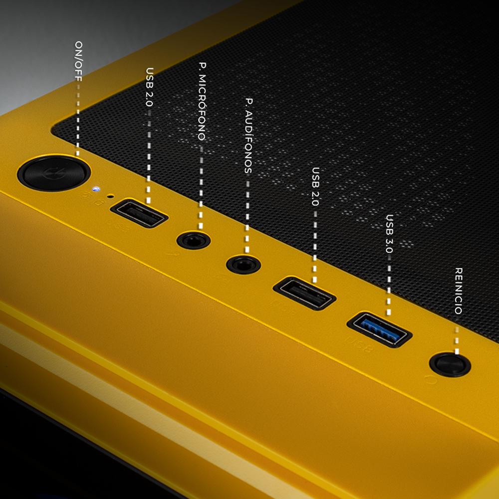 Foto 6 pulgar | Xtreme Pc Gaming Geforce Rtx 5060 Ti Intel Core I9 12900f 32gb Ssd 1tb Sistema Liquido Wifi Yellow
