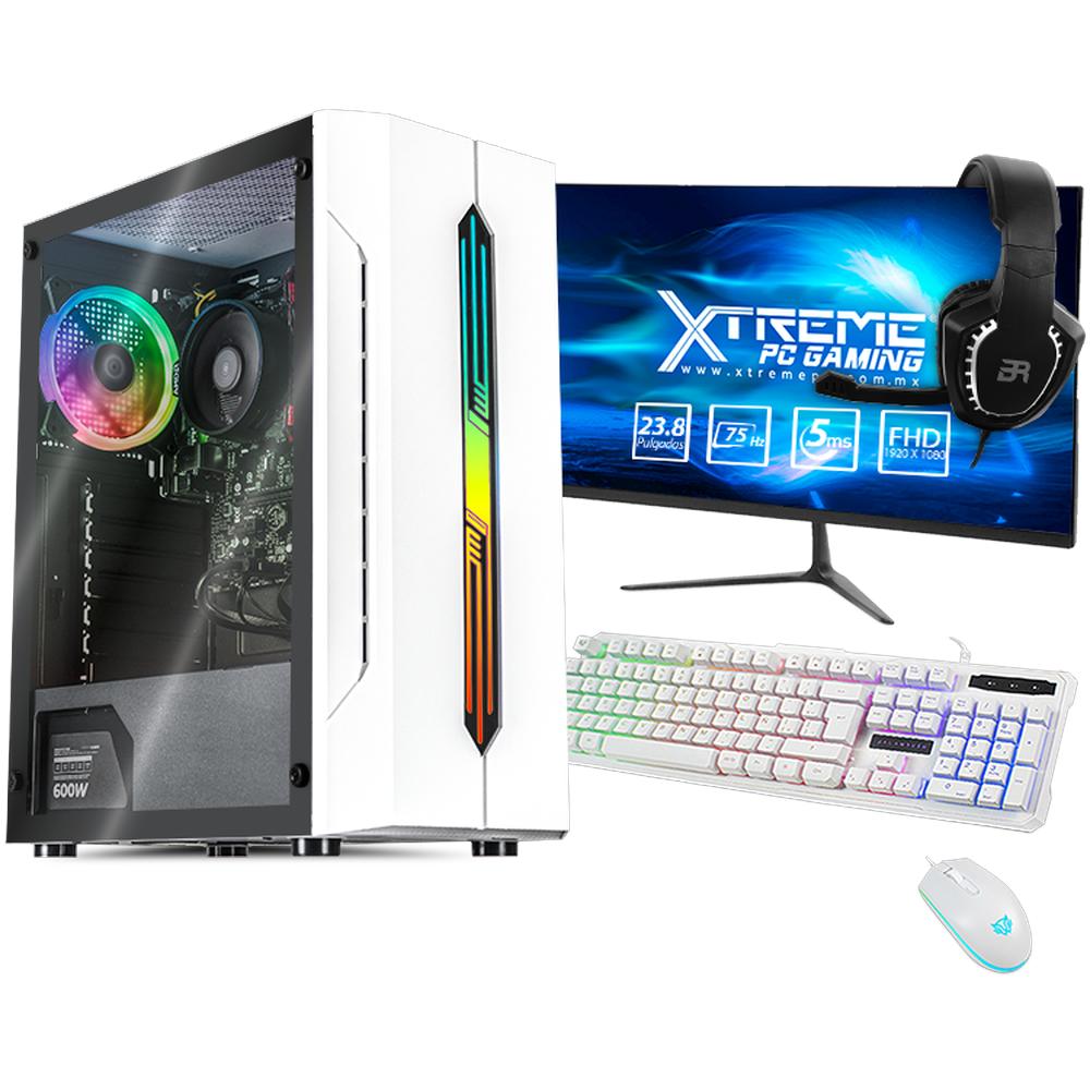 Foto 2 pulgar | Computadora Xtreme PC Gaming color Blanco AMD Radeon Vega Renoir Ryzen 5 5600 G 8 GB SSD 250 GB Monitor 23.8 Wifi