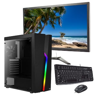 Foto 1 | Servidor PC Gamer Ryzen 5 5600G RAM 32GB SSD 480GB 500W Monitor 21.5 "