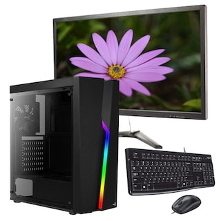 Foto 1 | Servidor Pc Gamer Ryzen 5 5600g Ram 8gb Ssd 480gb 500w Monitor 21.5