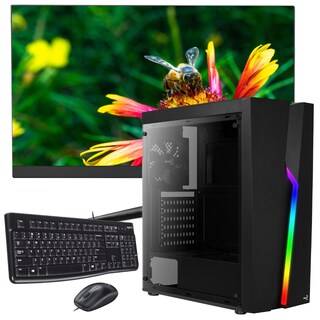 Foto 1 | Servidor Pc Gamer Ryzen 5 5600g Ram 16gb Ssd 240gb 500w Monitor 21.5