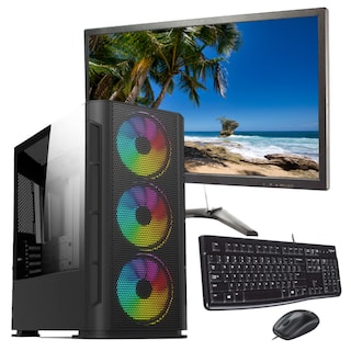 Foto 1 | Servidor Pc Gamer Ryzen 5 5600g Ram 32gb Hdd 1tb 500w Monitor 21.5