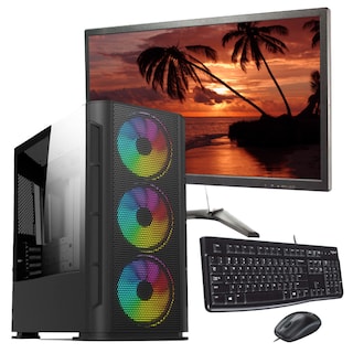 Foto 1 | Servidor Pc Gamer Ryzen 5 5600g Ram 16gb Hdd 1tb 500w Monitor 21.5