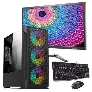 Foto 1 | Servidor PC Gamer Ryzen 5 5600G RAM 32 GB HDD 1 TB GTX 1650 Monitor 21.5 "
