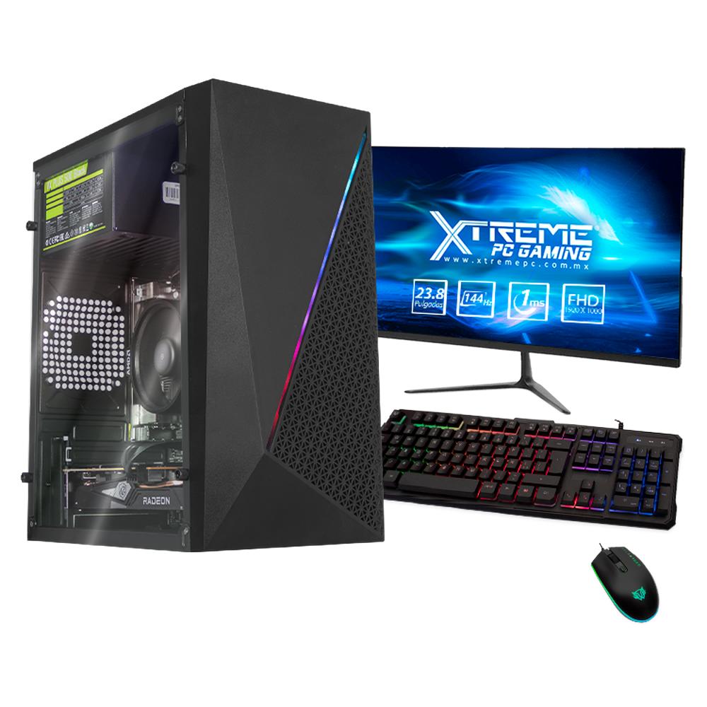 Foto 2 pulgar | Xtreme Pc Gaming AMD Radeon RX 6500 Xt Ryzen 5 3600 16 GB Ssd 500 GB Monitor 23.8 144hz Wifi