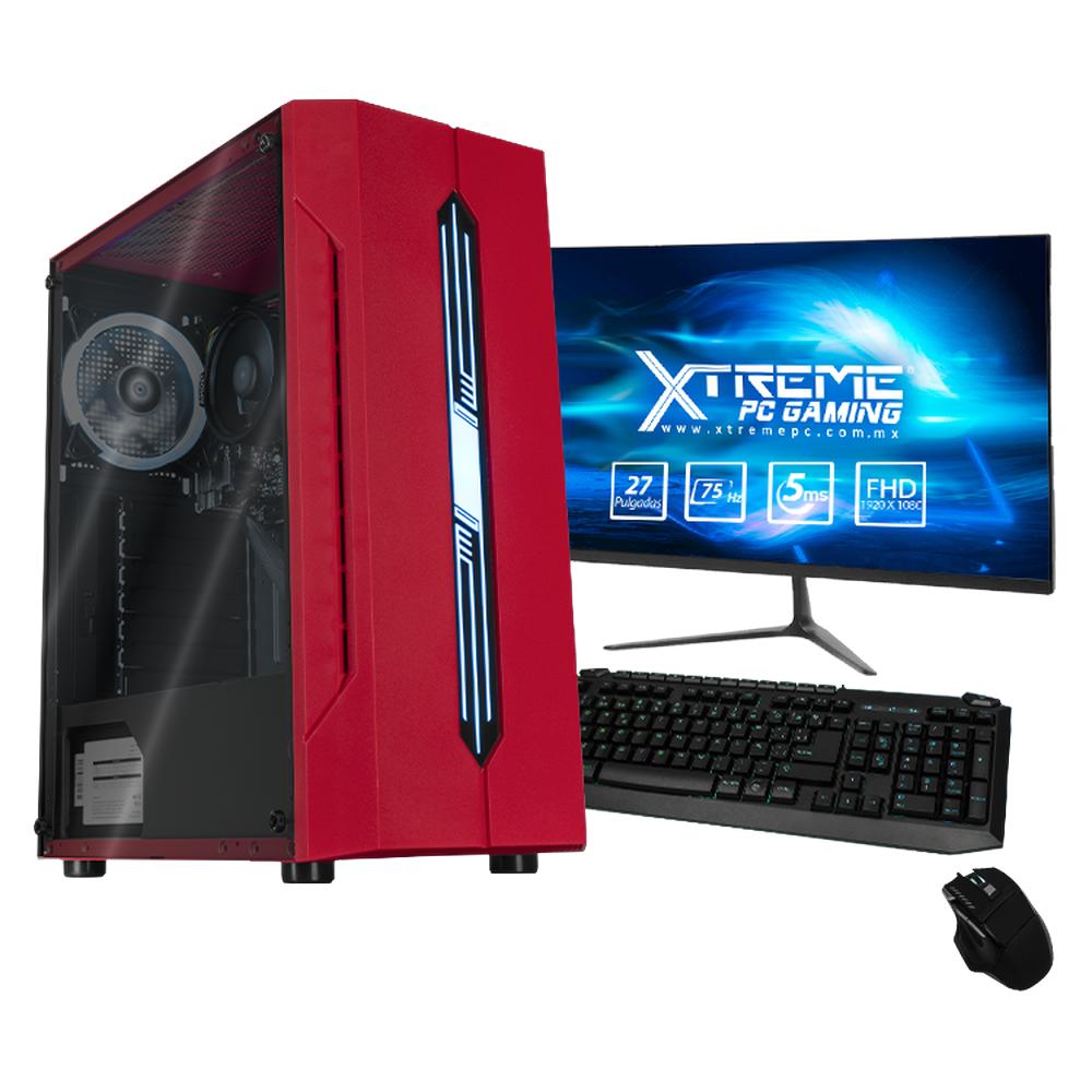 Foto 2 pulgar | Xtreme Pc Gaming Amd Radeon Vega Renoir Ryzen 5 5600g 16gb Ssd 240gb 2tb Monitor 27 Wifi Red