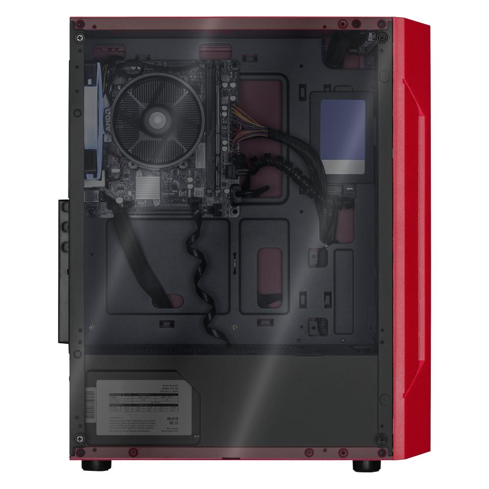 Foto 7 pulgar | Xtreme Pc Gaming Amd Radeon Vega Renoir Ryzen 5 5600g 16gb Ssd 240gb 2tb Monitor 27 Wifi Red