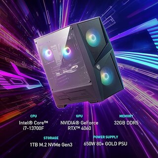 Foto 2 | Computadora De Escritorio Para Juegos Msi Codex R, Reacondicionado con mouse y teclado