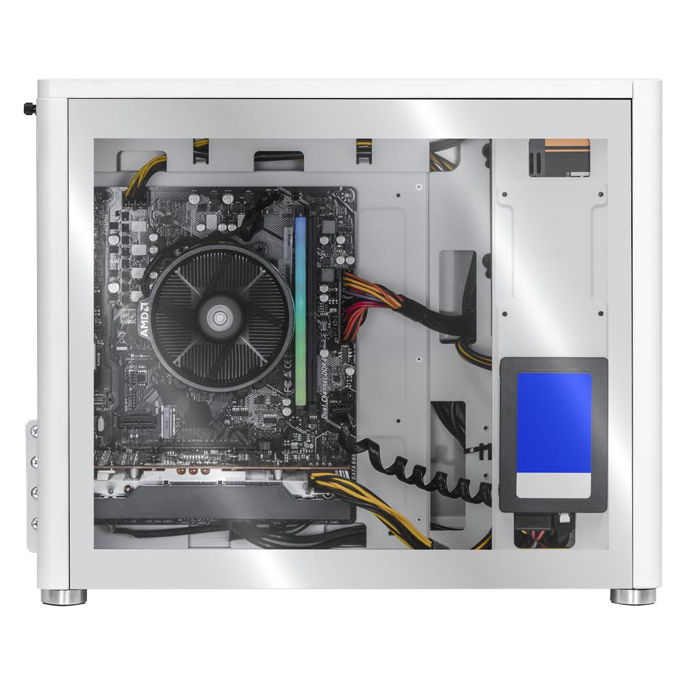 Foto 7 pulgar | Xtreme Pc Gaming Amd Radeon Rx 6600 Ryzen 5 5500 16gb Ssd 500gb Monitor 23.8 144hz Wifi White