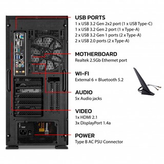 Foto 8 | Computadora Gamer Yeyian Yari Ii X13-01 - Core I7 13700kf - 16gb Ddr5 - Rtx 3070 Ti - Ypi-yarx13-01