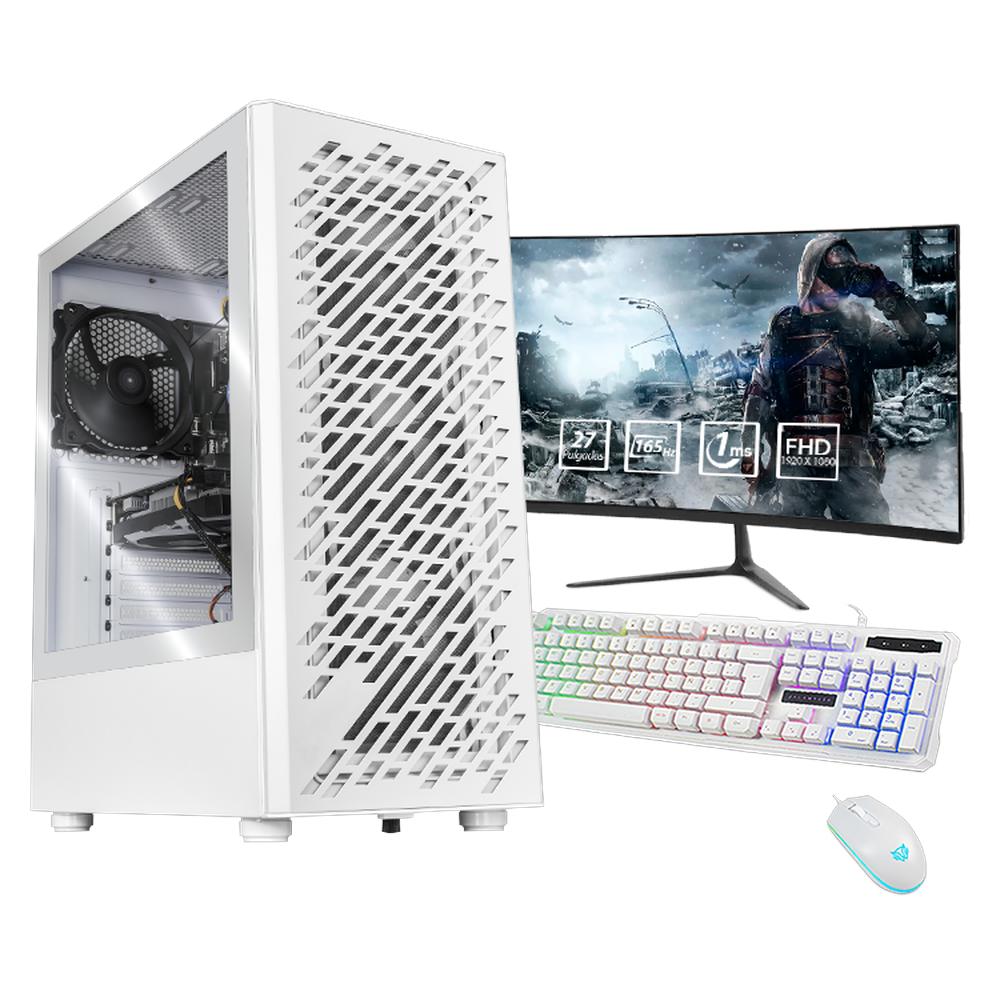 Foto 2 pulgar | Xtreme Pc Gaming Geforce Gtx 1650 Core I5 10400f 16gb Ssd 500gb Monitor 27 165hz Wifi White Air