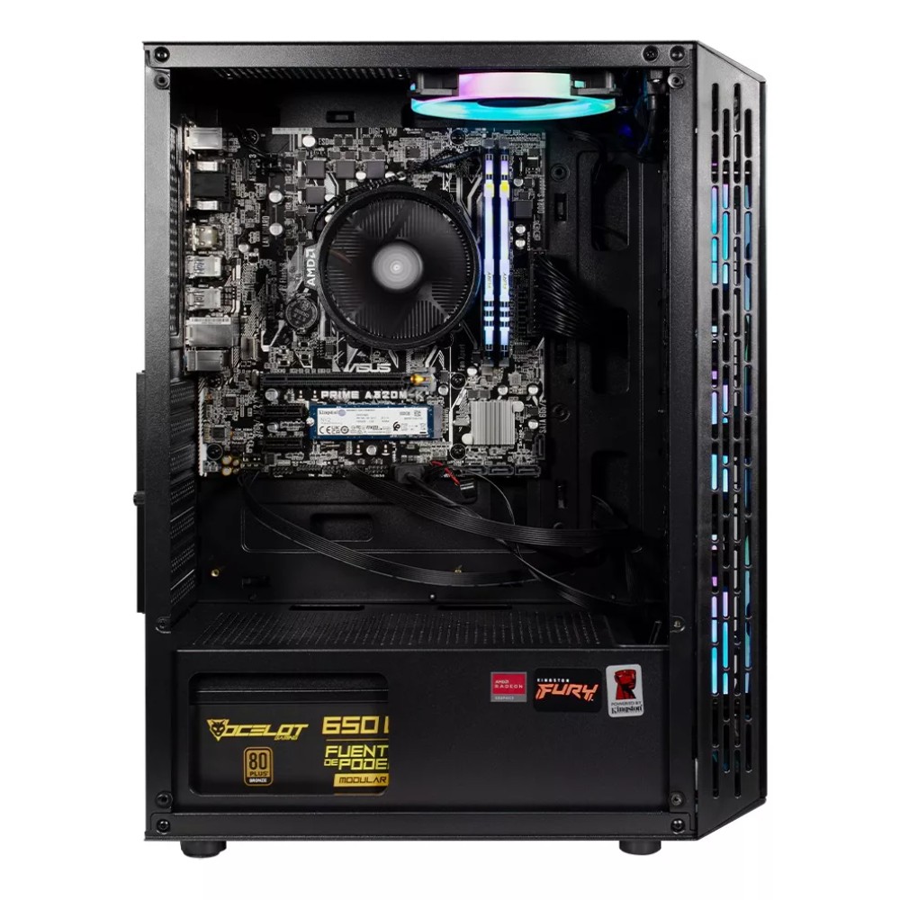 Foto 3 pulgar | Pc Gamer Ocelot Ryzen Series Cubs Amd Ryzen 5 5600g 16 Gb Ddr4 500gb Ssd M.2 650w 80 Plus Bronze