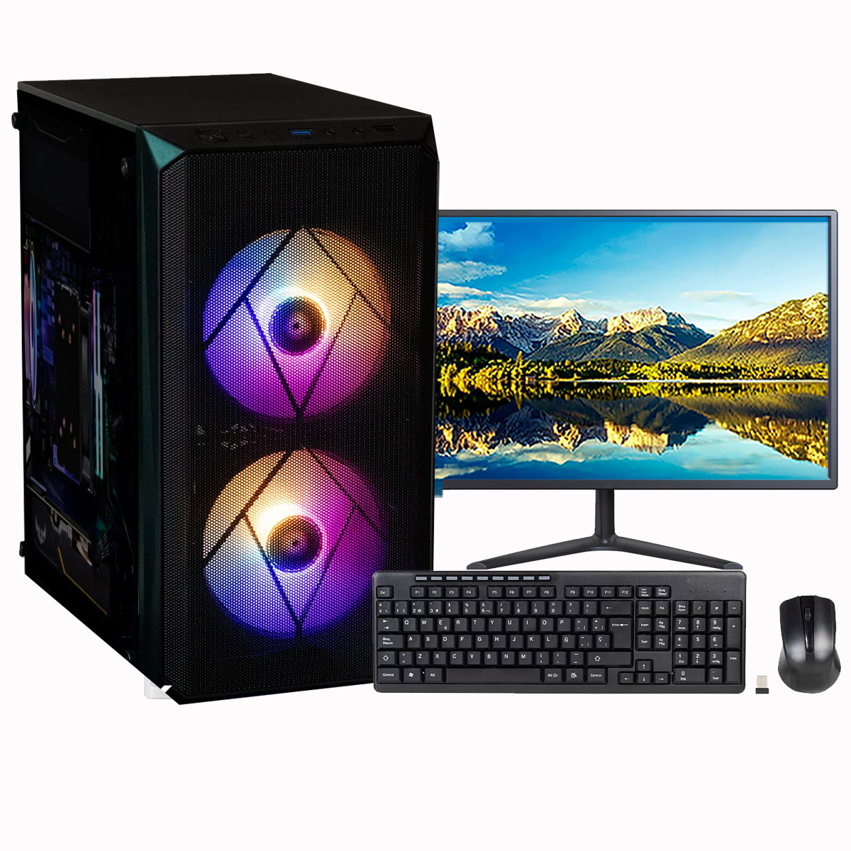 Foto 2 pulgar | Pc Computadora Armada Ryzen 16gb Ram 960gb Ssd Monitor Full Hd 21.5''