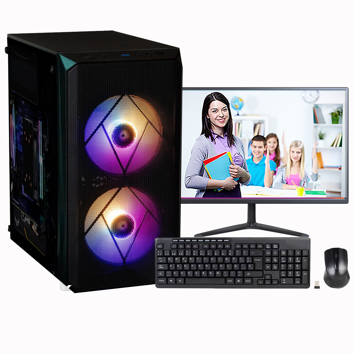 Foto 2 pulgar | Pc Computadora Armada Core I5 Rgb 16gb Ram 960gb Ssd Monitor Full Hd 21.5''