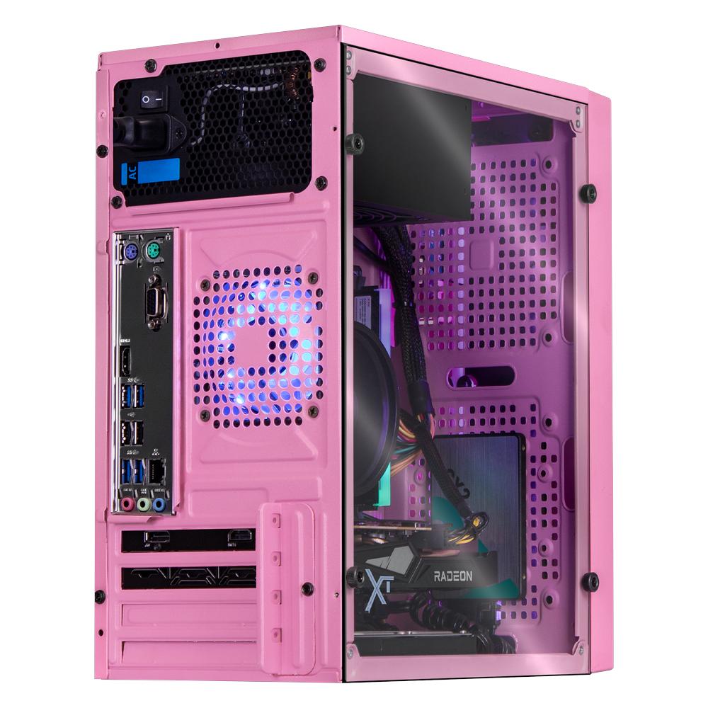Foto 5 pulgar | Xtreme Pc Gaming Amd Radeon Rx 6500 Xt Ryzen 5 4500 16gb Ssd 250gb 2tb Monitor 23.8 144hz Wifi Pink
