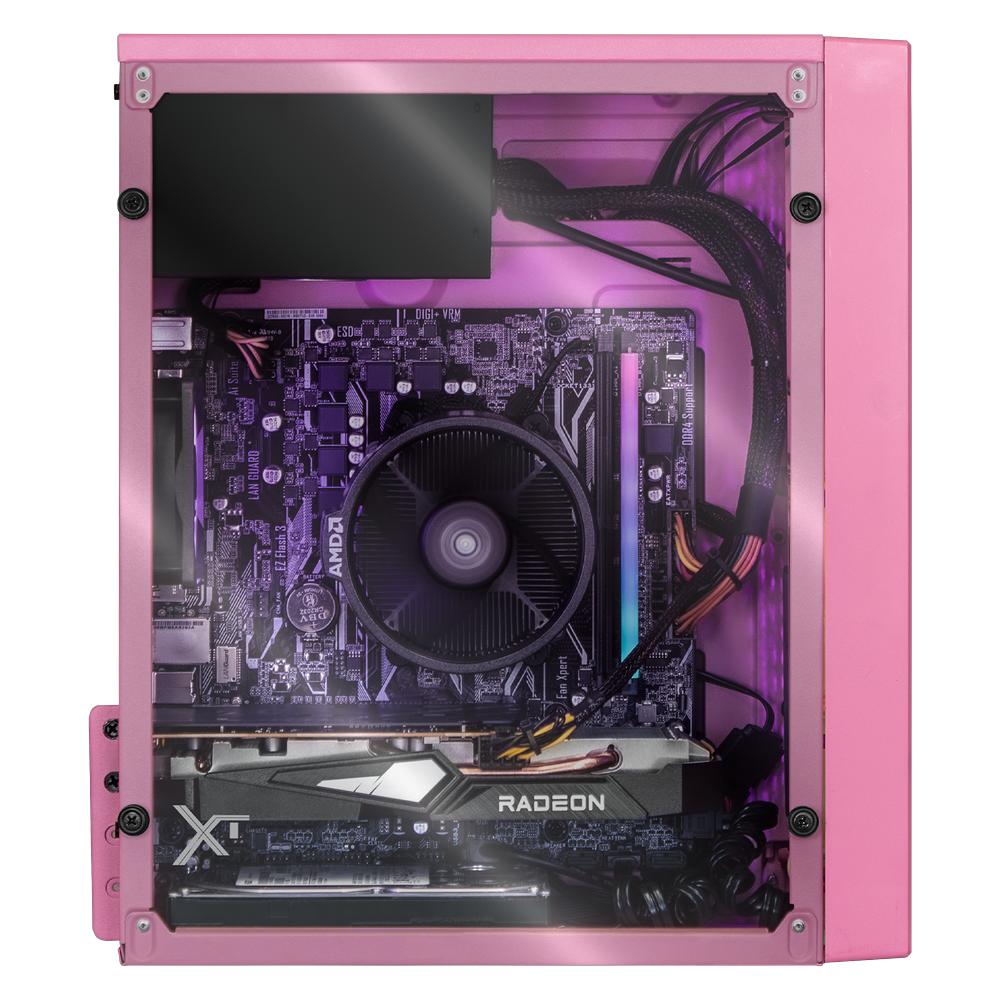 Foto 7 pulgar | Xtreme Pc Gaming Amd Radeon Rx 6500 Xt Ryzen 5 4500 16gb Ssd 250gb 2tb Monitor 23.8 144hz Wifi Pink