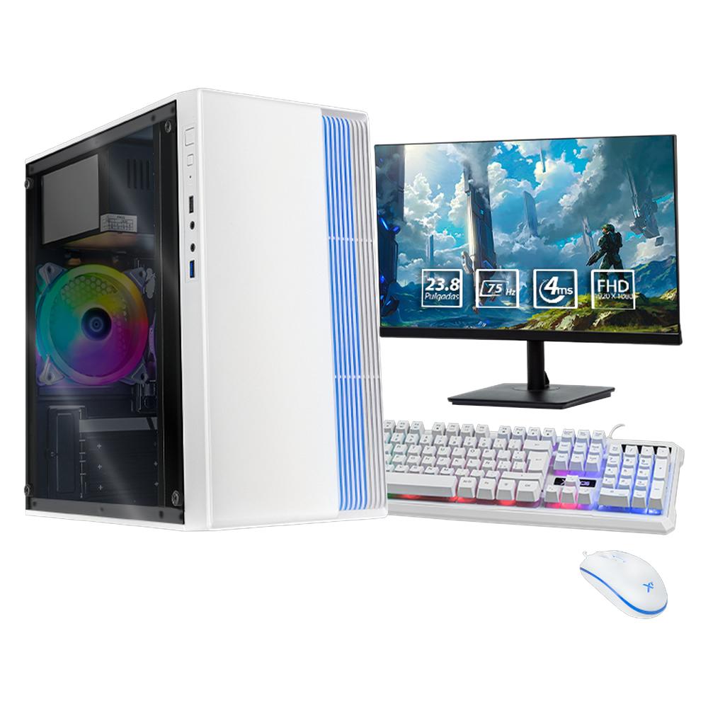 Foto 2 pulgar | Xtreme Pc Gaming Amd Radeon Vega Renoir Ryzen 5 5600gt 16gb Ssd 500gb Monitor 23.8 Wifi Blanco