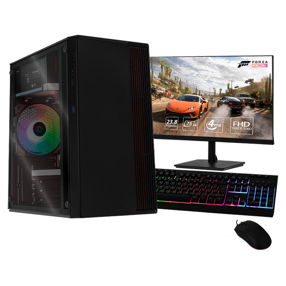 Foto 2 pulgar | Xtreme Pc Gaming Amd Radeon Vega Renoir Ryzen 5 5600gt 16gb Ssd 500gb Monitor 23.8 Wifi Negro