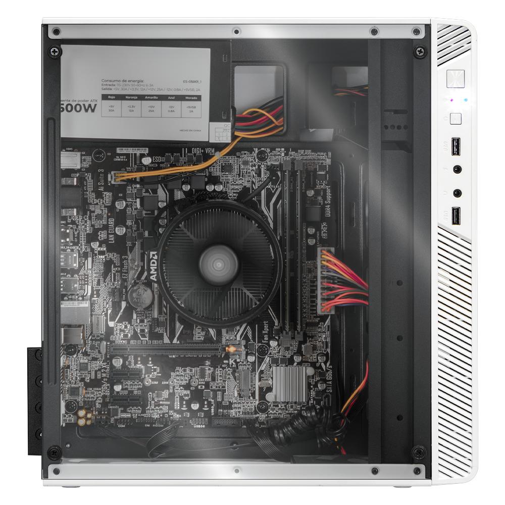 Foto 7 pulgar | Xtreme Pc Gaming Amd Radeon Vega Renoir Ryzen 5 4600g 16gb Ssd 500gb Monitor 23.8 Wifi Blanco