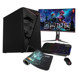 Foto 1 | Xtreme Pc Gaming Msi Geforce Gtx 1650 Amd Ryzen 5 5500 16 gb Ssd 500 gb 2 tb Monitor Curvo 27 165hz Wif