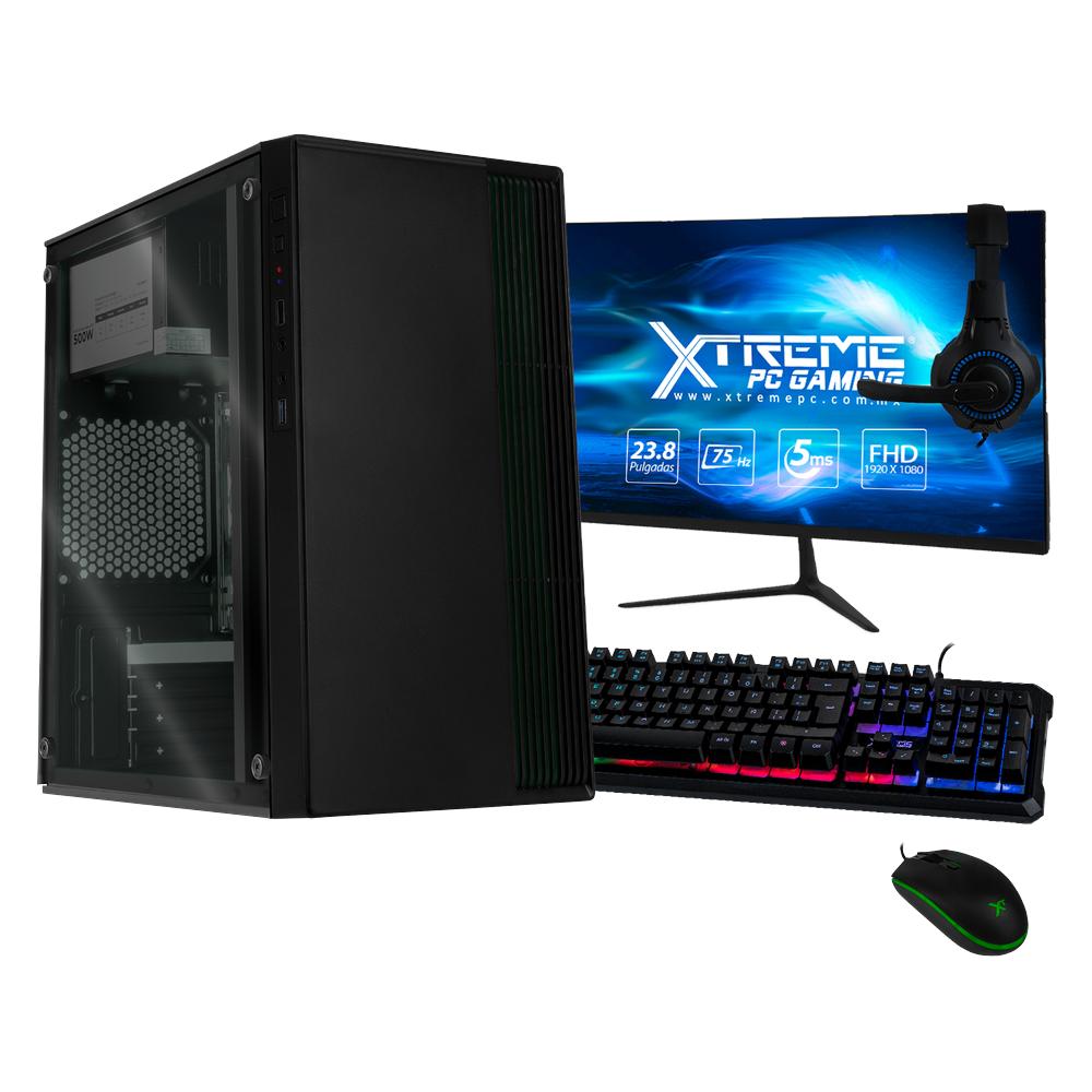 Foto 2 pulgar | Xtreme PC Intel Quad Core J4125 2.7 Ghz 16 GB SSD 500 GB Monitor 23.8'' Wifi Fusion Black